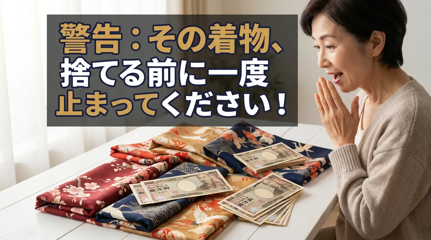 警告：その着物、捨てる前に一度止まってください！